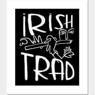 Irish Music, Flute Player, Irish Trad Posters and Art